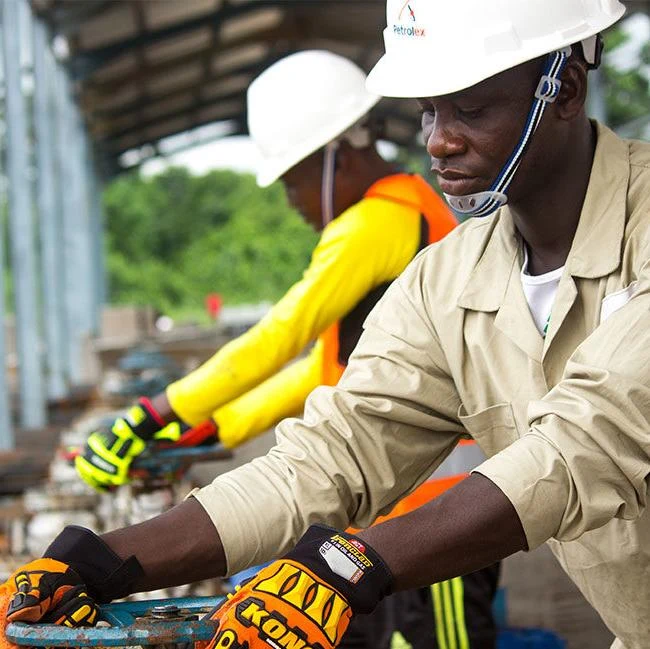 Petrolex team in safety equipment